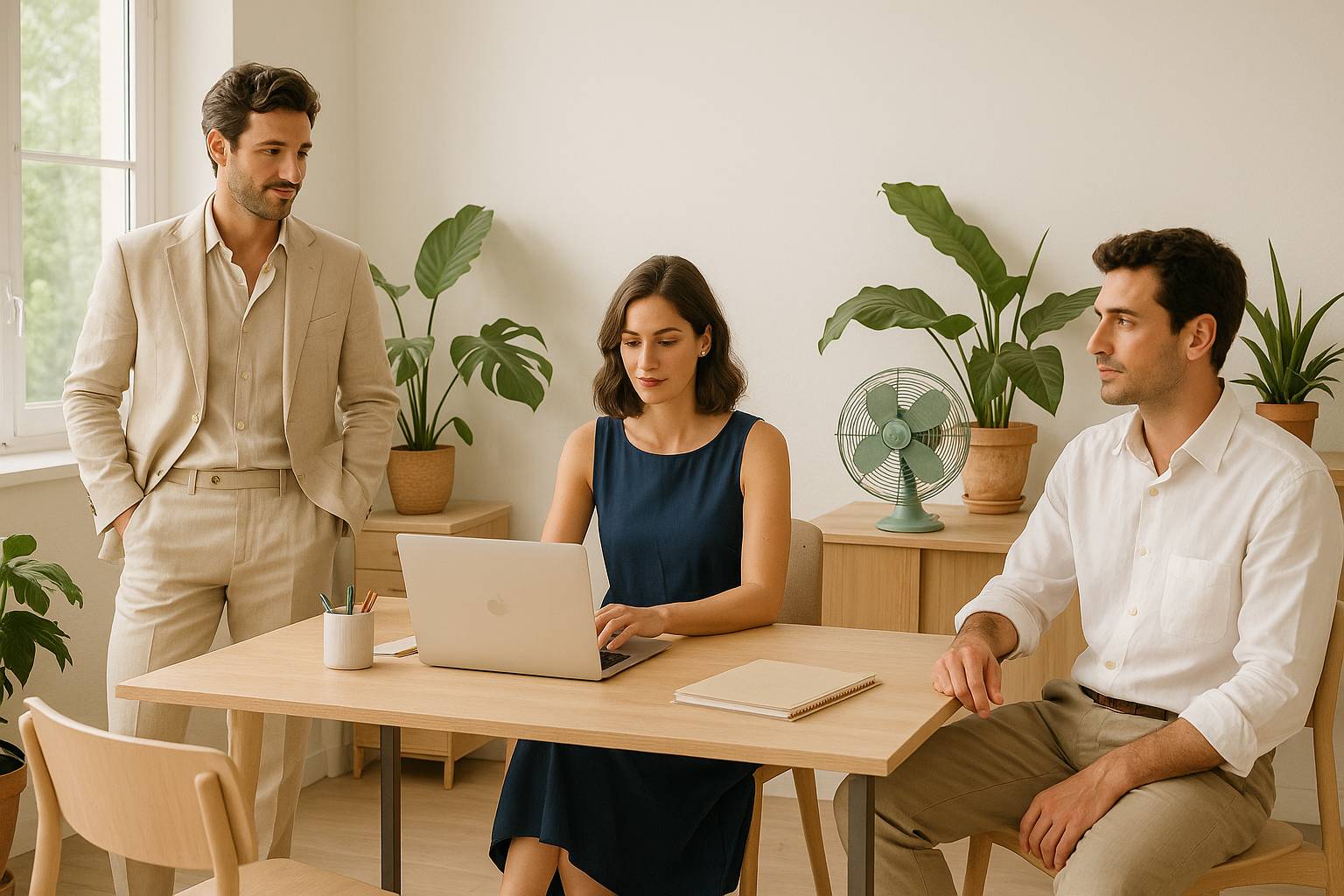 Outfits elegantes para días de trabajo en verano