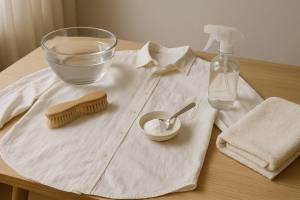 Cómo quitar manchas de sudor en ropa clara